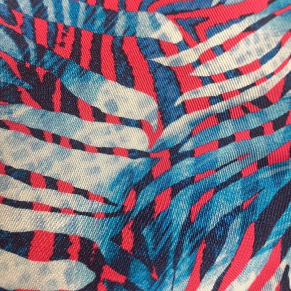 Victoria’s Secret Bikini Bottom Pink Blue High Cut Swimsuit Swim L Large New - Picture 4 of 6